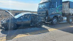 El accidente en Luján de Cuyo ocurrió sobre la ruta 7, cerca de la intersección con la ruta provincial 84.