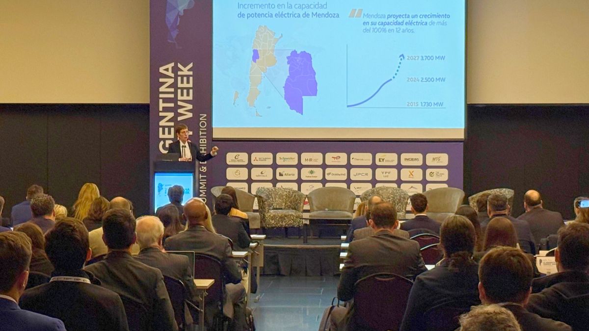 La ministra de Energía y Ambiente, Jimena Latorre, en las jornadas de Argentina Energy Week.