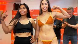 La boliviana Melissa Bascope y la lasherina Brisa Alfonzo combaten este viernes en el estadio Polimeni por el título Fedelatin superpluma de la AMB.