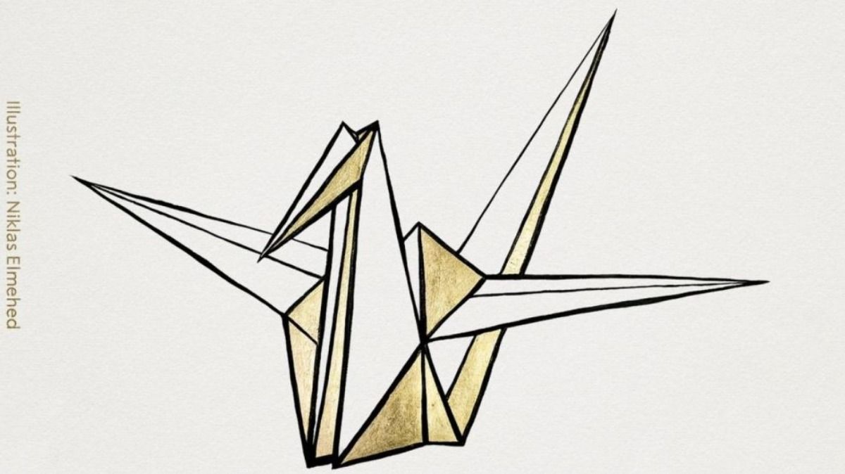 La grulla de origami, un símbolo del pacifismo en Japón. La organización Nihon Hidankyo ganó el Premio Nobel de la Paz 2024.