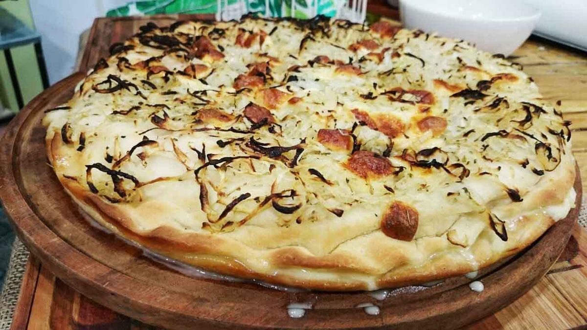 La receta de fugazzeta rellena que una exquisitez
