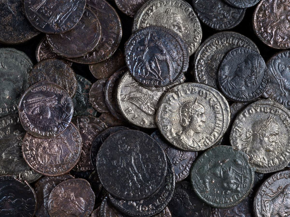 El tesoro era de decenas de monedas. El tesoro era de decenas de monedas.