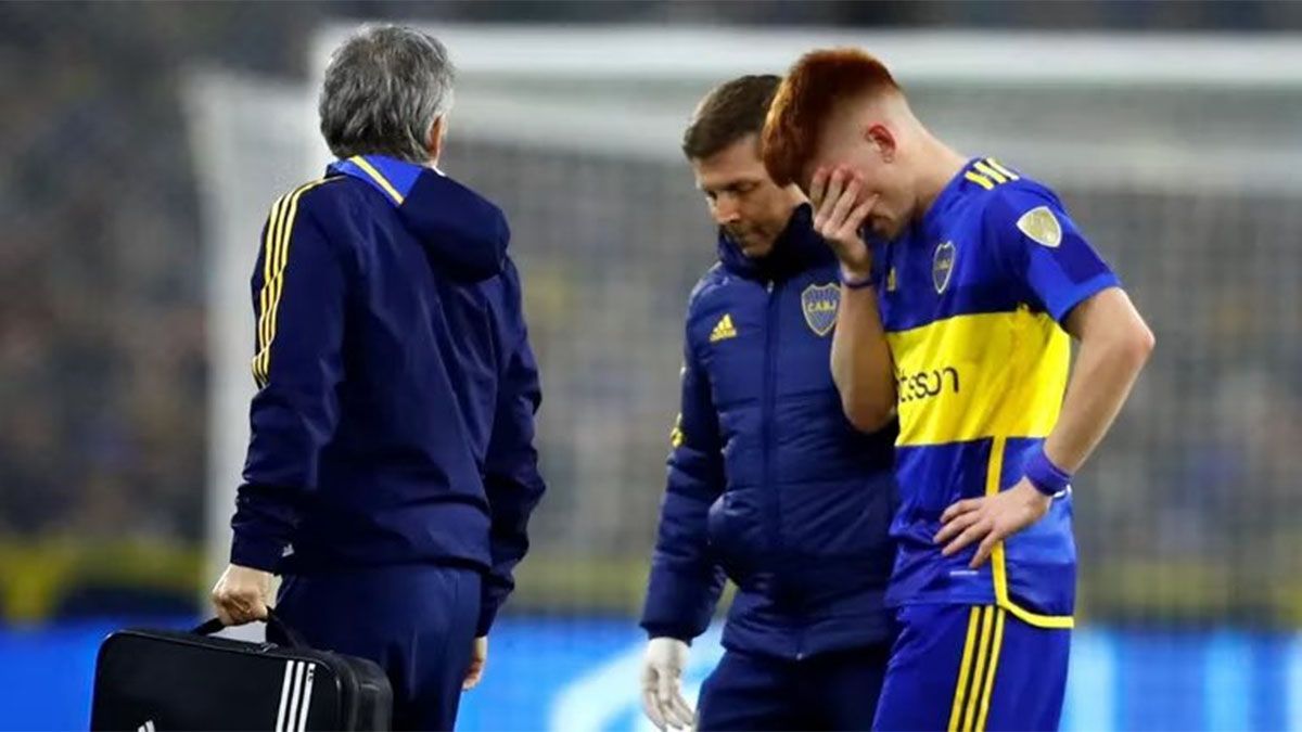 Valentín Barco está lesionado.