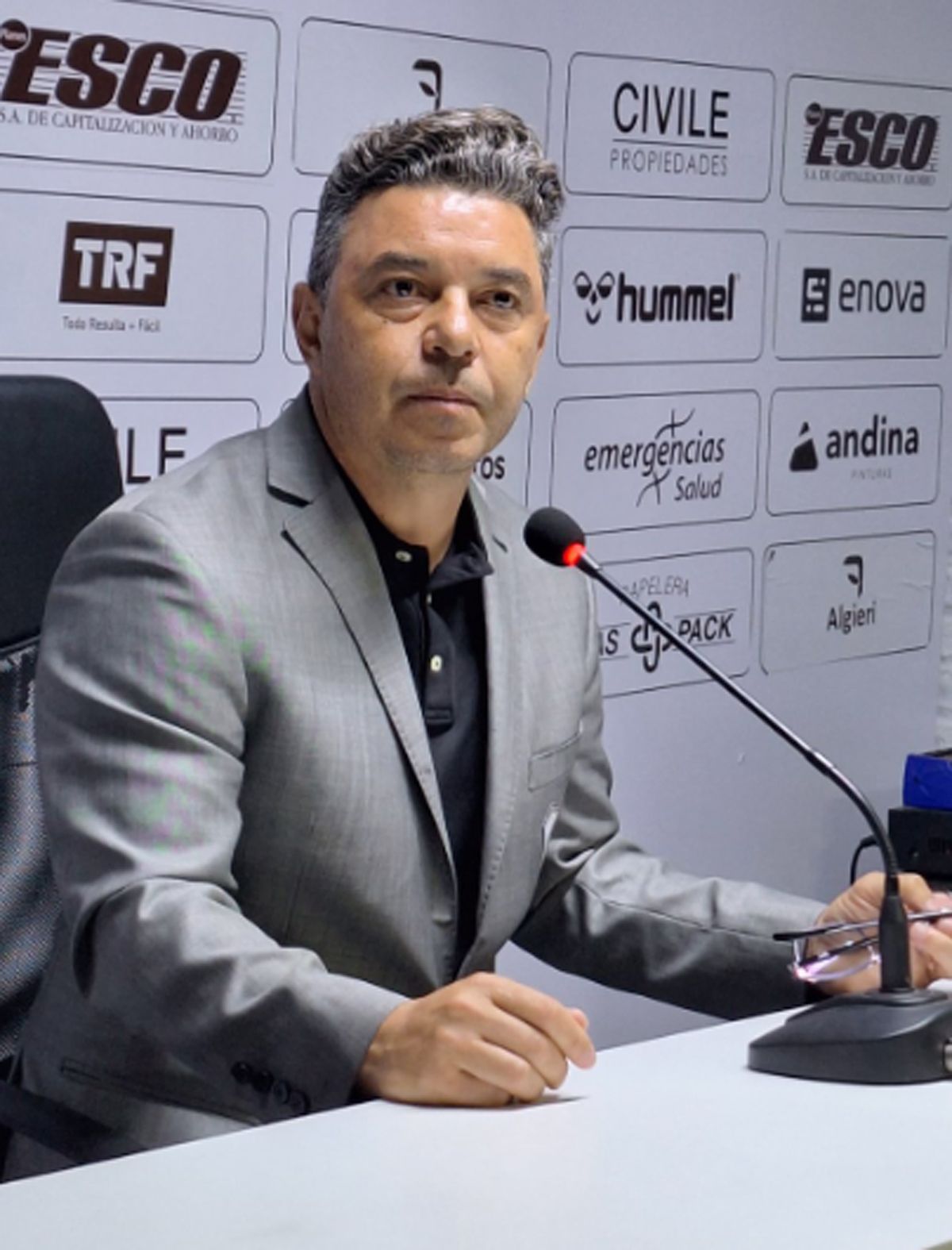 Marcelo Gallardo no perdió la calma pese a un resultado negativo para River. Marcelo Gallardo no perdió la calma pese a un resultado negativo para River.