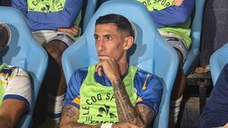 Di María en el banco.