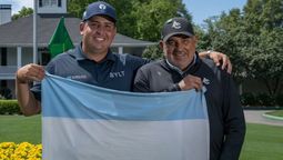 Los dos cordobeses en Augusta: Pulcini y Cabrera.