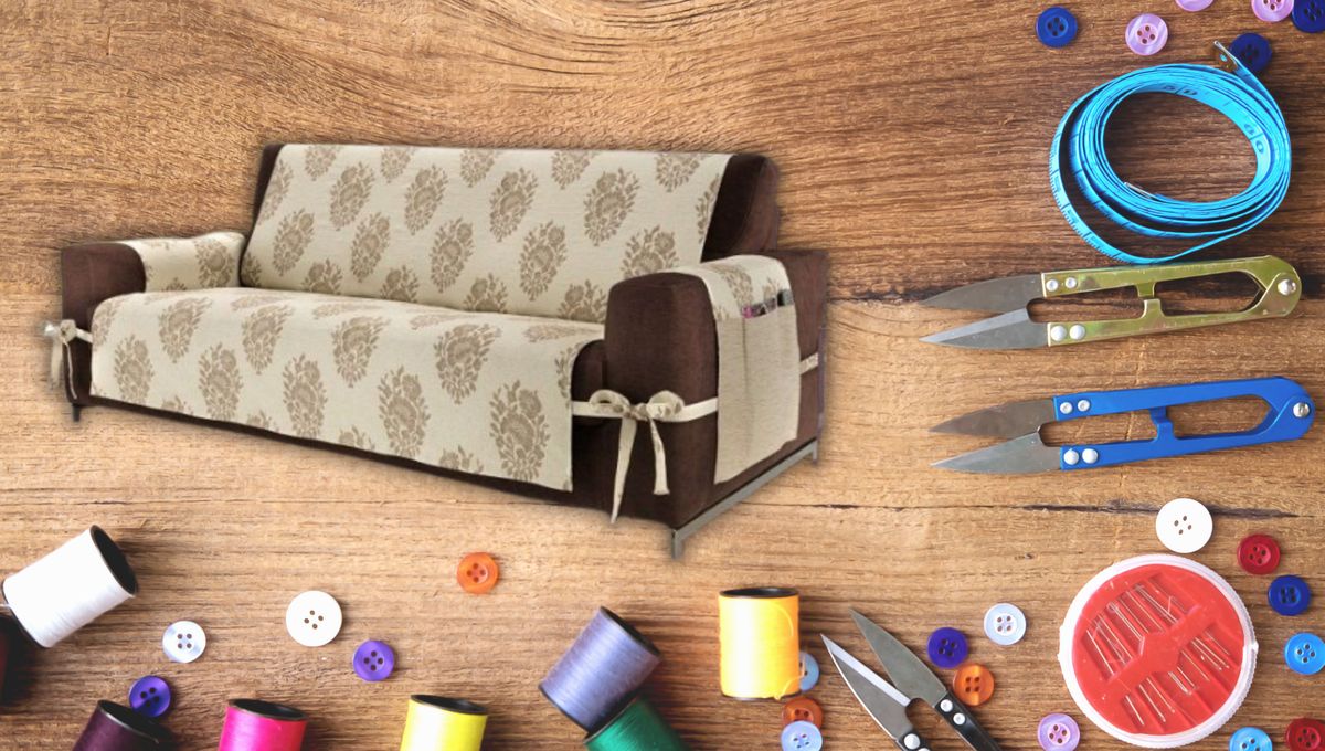 Paso a paso: te explico cómo coser un cubre sofá en casa y con un truco de costura