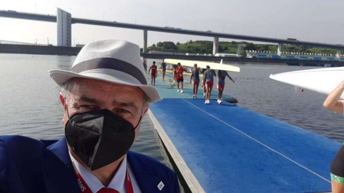 Sergio Ramírez, mendocino y árbitro de remo en los Juegos Olímpicos. Foto gentileza.