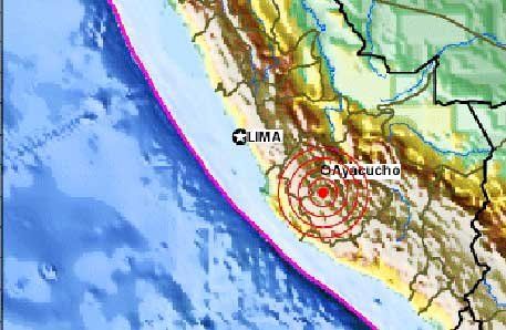Un fuerte sismo se sintió en la capital de Perú