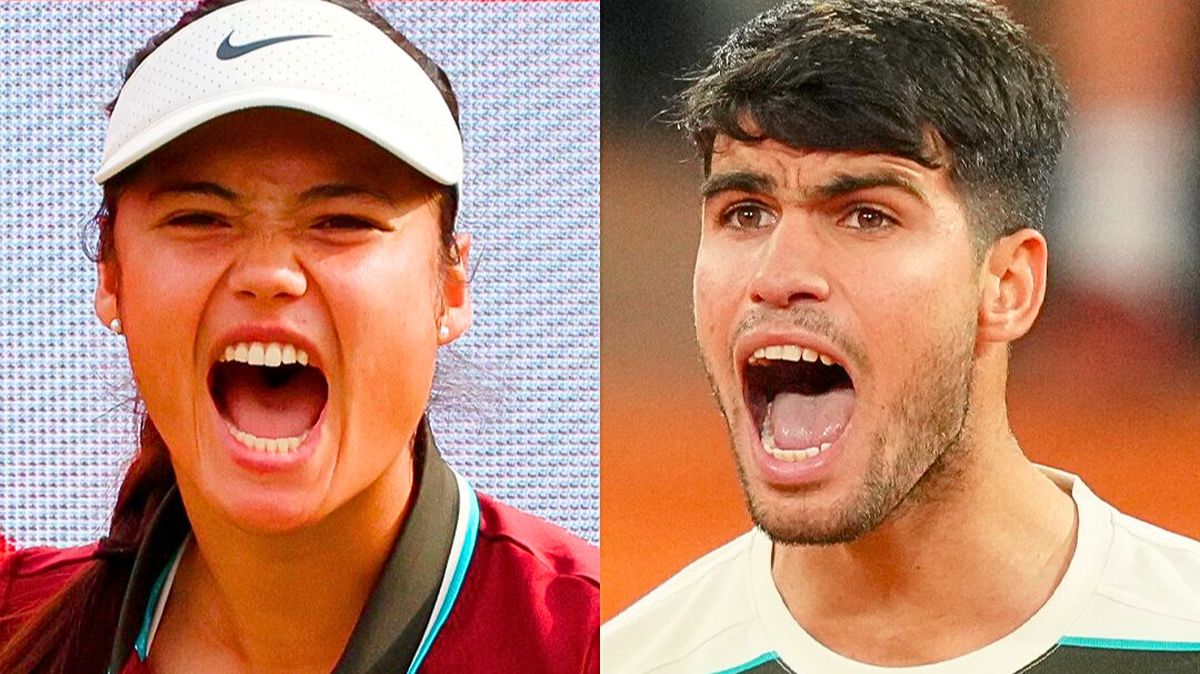 Raducanu y Alcaraz fueron campeones del US Open en sngles.