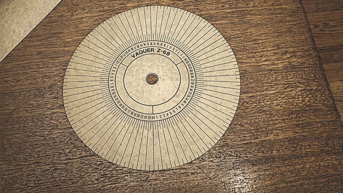 Un círculo de papel similar al que se utilizaba para controlar las rondas de los guardias de seguridad en el Pasaje San Martín. Un círculo de papel similar al que se utilizaba para controlar las rondas de los guardias de seguridad en el Pasaje San Martín.