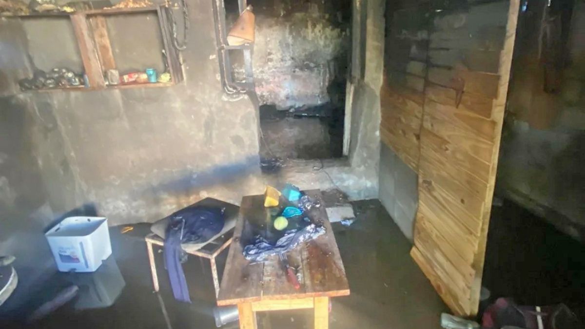 El incendio en San Rafael ocurrió en la Navidad pasada. El incendio en San Rafael ocurrió en la Navidad pasada.