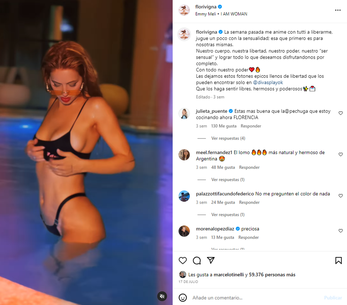Junto a un video, Flor Vigna realizó un posteo contando sus sensaciones de sumarse a Divas Play. Junto a un video, Flor Vigna realizó un posteo contando sus sensaciones de sumarse a Divas Play.