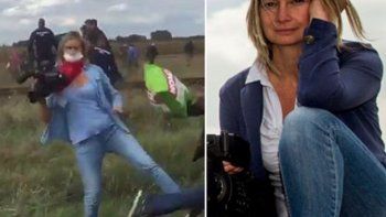 Fue despedida la camarógrafa que pateaba refugiados sirios