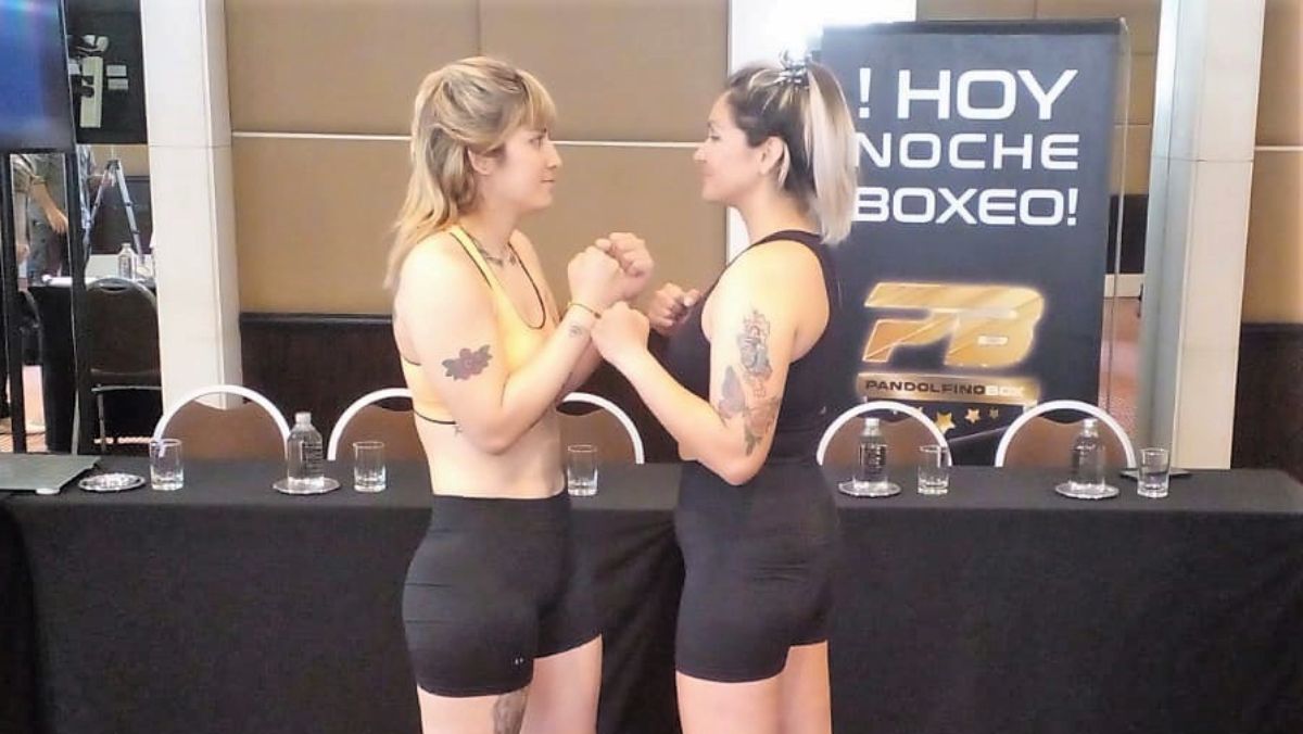 Karen Vega (izq.) y Soledad Ferreyra pasaron por la báscula y quedaron habilitadas para su debut profesional en el estadio Pascual Pérez. Karen Vega (izq.) y Soledad Ferreyra pasaron por la báscula y quedaron habilitadas para su debut profesional en el estadio Pascual Pérez.