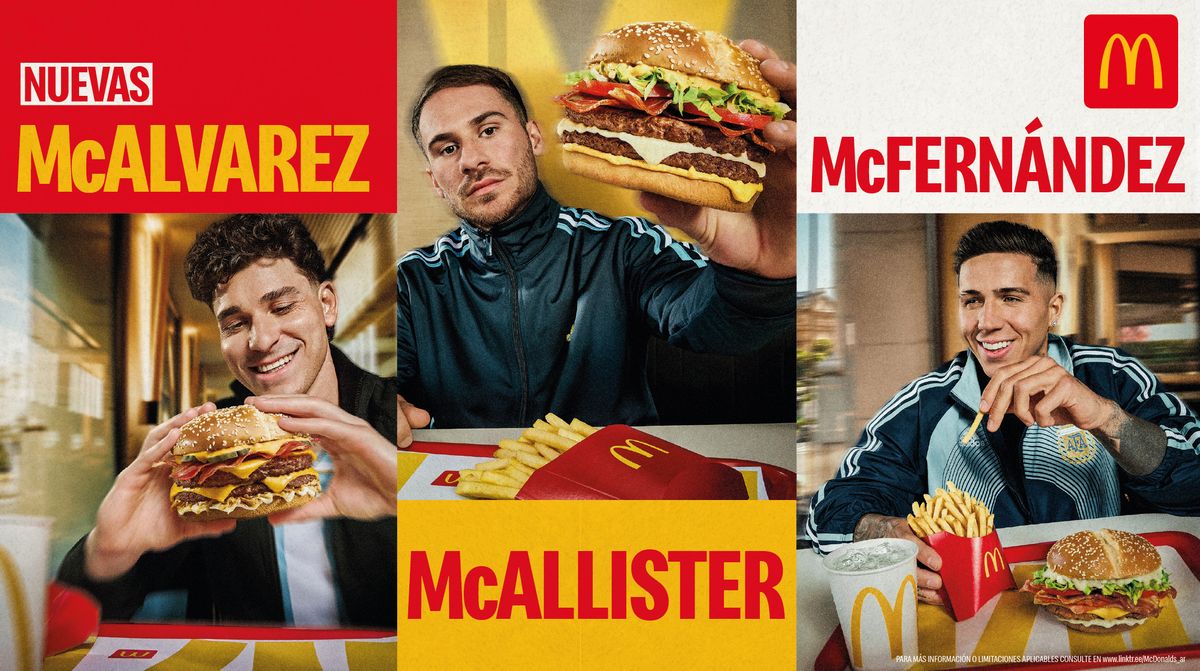 McDonalds presenta tres nuevas hamburguesas &nbsp;junto a figuras de la Selección Argentina para vivir &nbsp;el Mundial 2026.