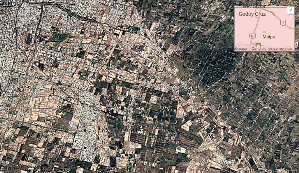 La Evolución De La Población De Mendoza Desde El Espacio