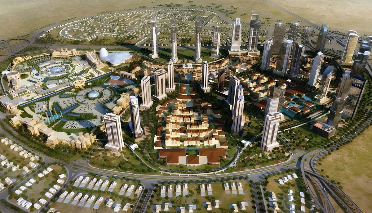 Dubailand, una construcción en los Emiratos Árabes Unidos que sigue desarrollándose. Dubailand, una construcción en los Emiratos Árabes Unidos que sigue desarrollándose.