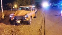 Así quedó el rastrojero tras embestir a la víctima.&nbsp;