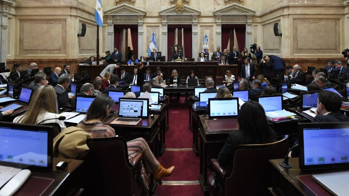 El Senado argentino sesionó durante más de 20 horas.