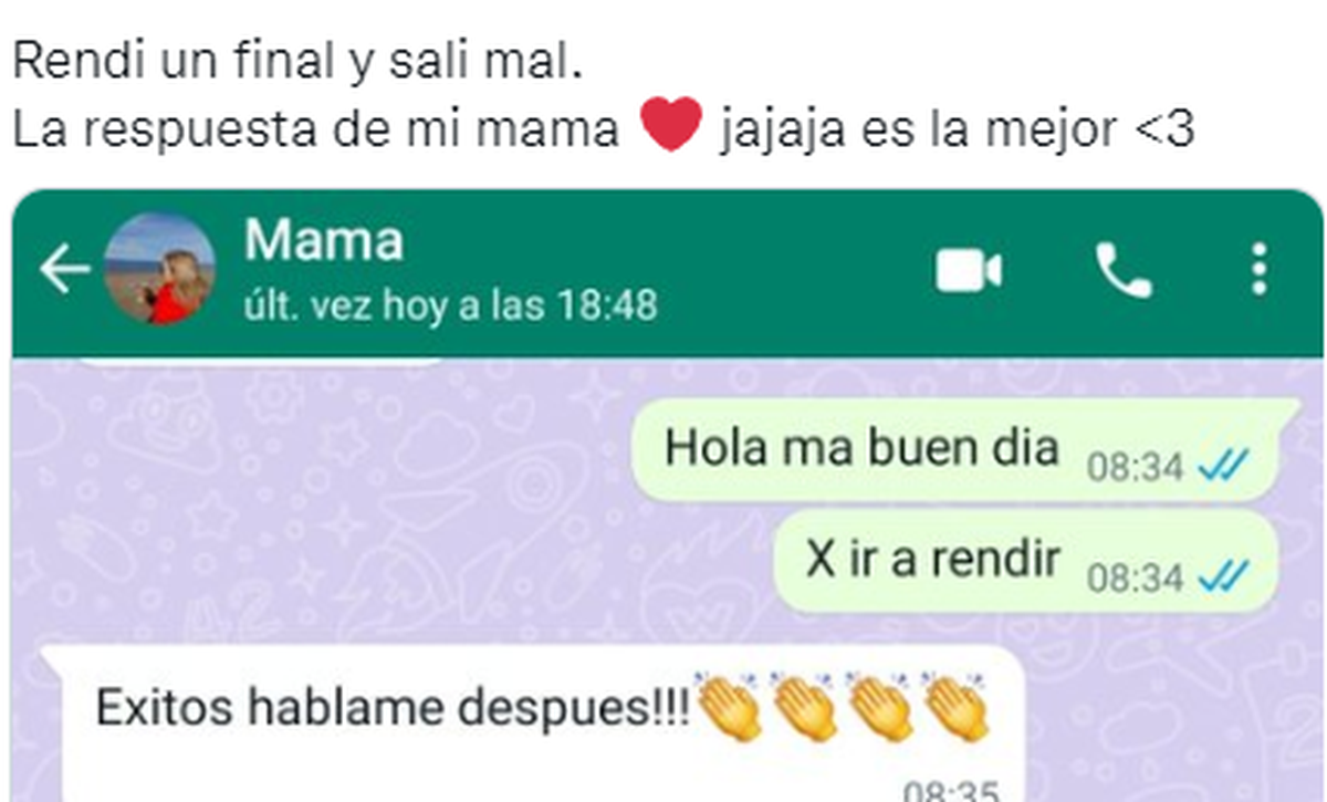 Una joven se volvió viral en Twitter tras mostrar un tierno gesto de su mamá