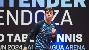 Santiago Lorenzo cayó pero se fue ovacionado del WTT Contender Mendoza 2024