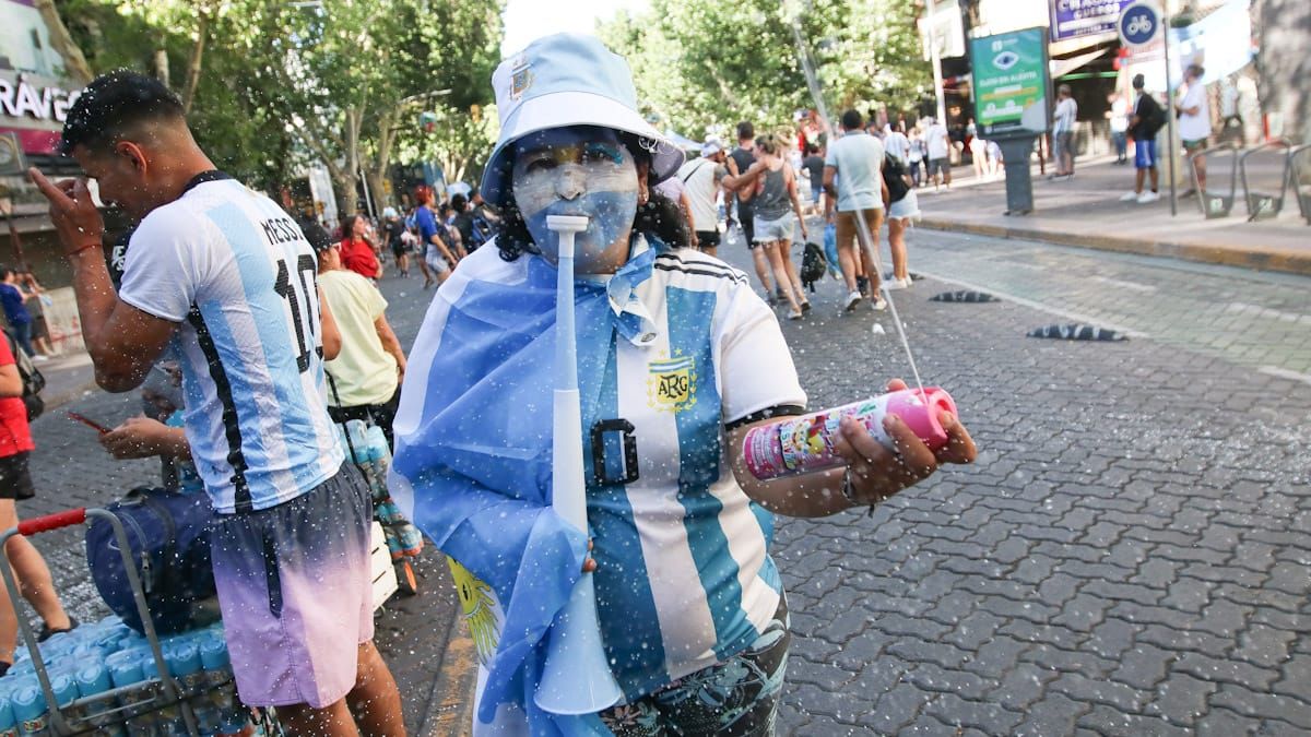 Los festejos en Mendoza por el campeonato del mundo de la Selección argentina.