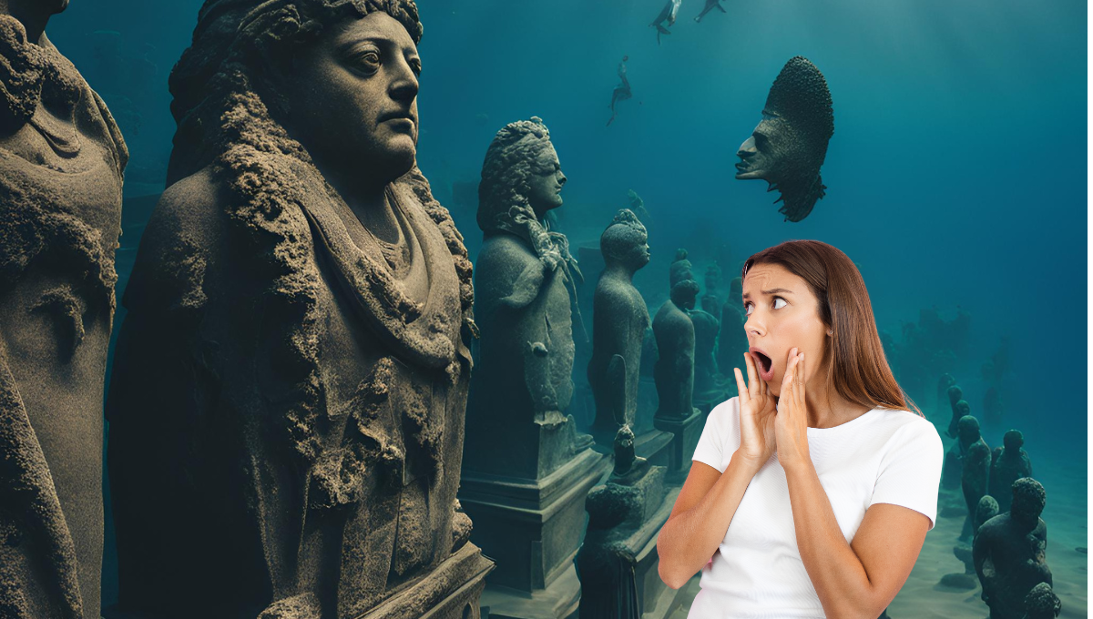 Estas son las estatuas ubicadas en el fondo del océano que debes conocer y que no sabias que existian