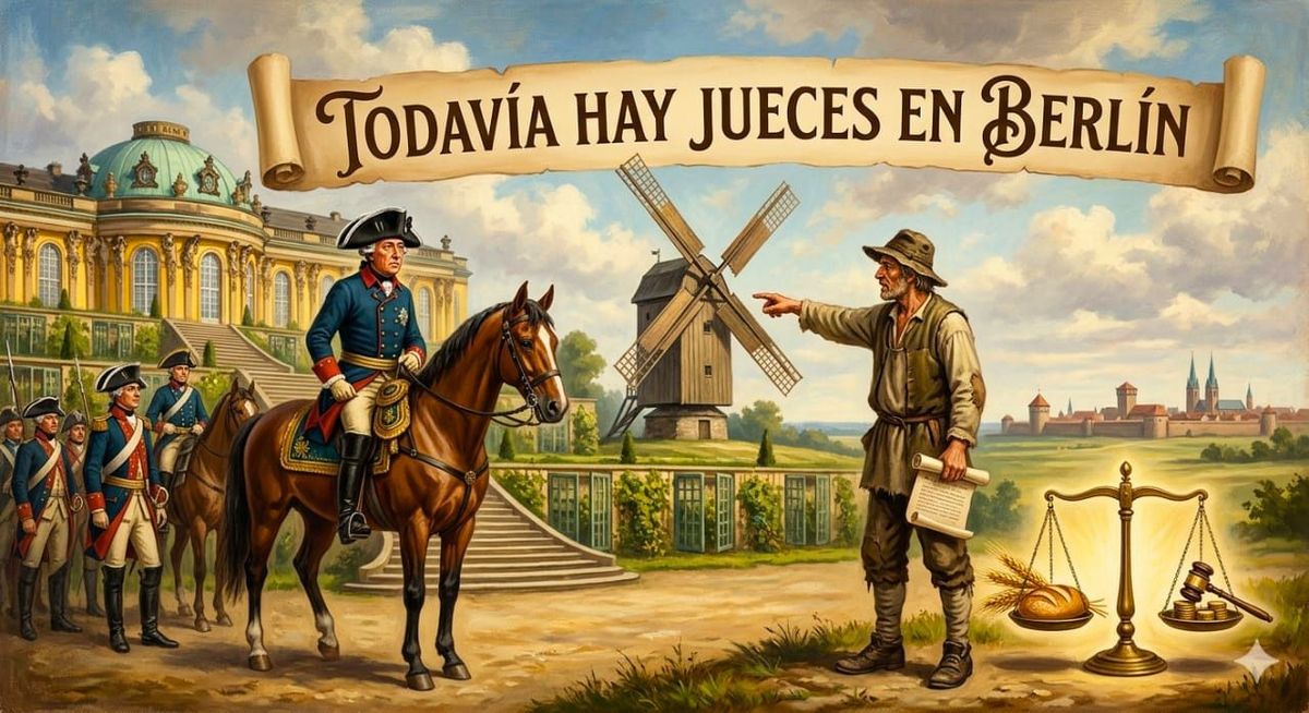 El grupo Hay juec@s en Berlín se inspiró en la leyenda del Rey, el molinero y la Justicia.&nbsp;