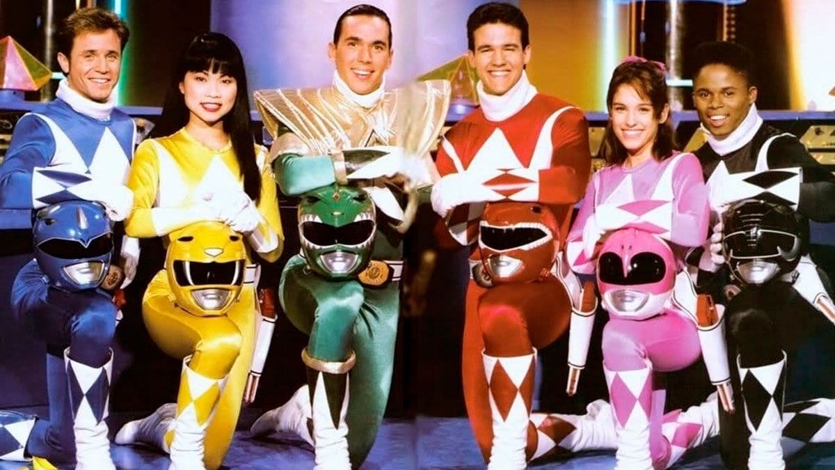 Los seis Power Rangers de la primera temporada. Los seis Power Rangers de la primera temporada.