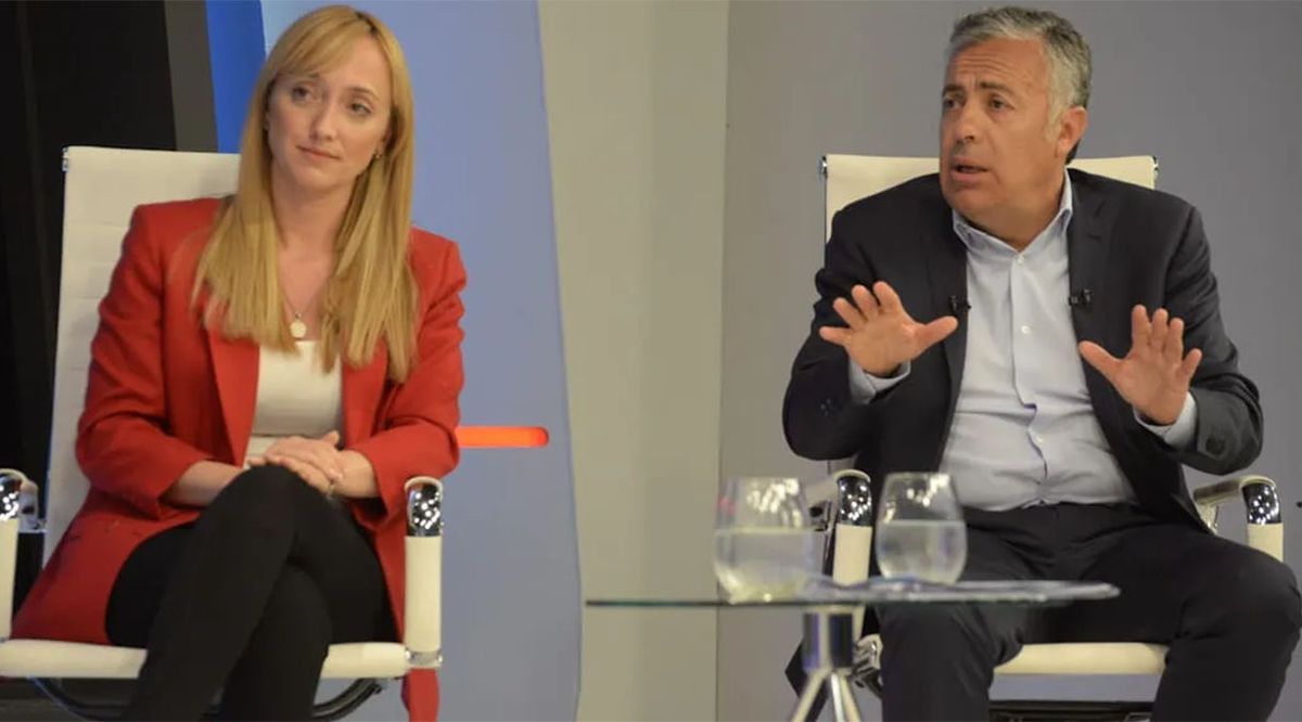 Los senadores nacionales Anabel Fernández Sagasti (Frente de Todos) y Alfredo Cornejo (UCR).