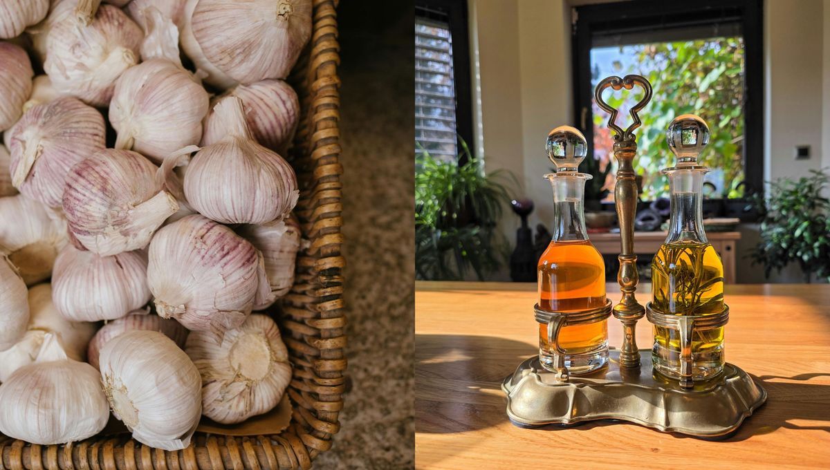 El ajo y el vinagre juntos crean un producto natural y poderoso. El ajo y el vinagre juntos crean un producto natural y poderoso. 