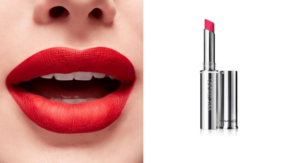 Labial Locked Kiss 24HR de la marca MAC Cosmetics, el elegido por Taylor Swift. 