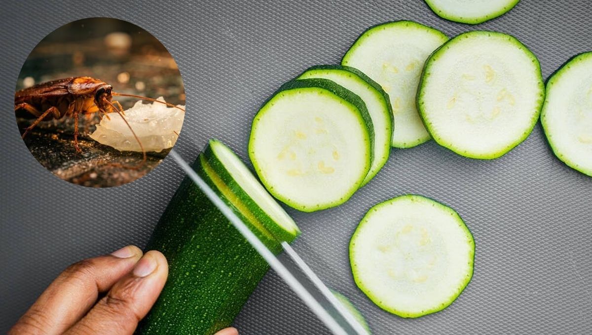 El pepino libera un aroma que las cucarachas detestan, siendo un repelente ideal.&nbsp;