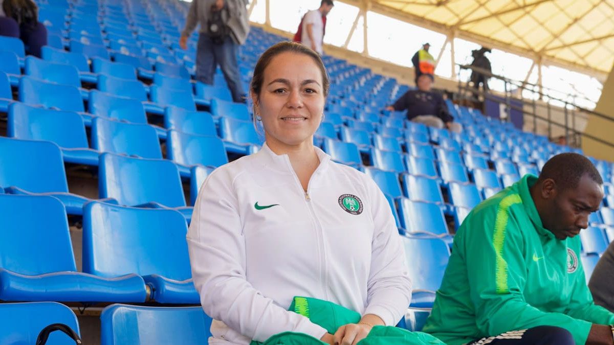 Daniela Puccini, la coordinadora de la selección Sub 20 de Nigeria.