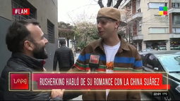 Rusherking habló de la China Suárez.