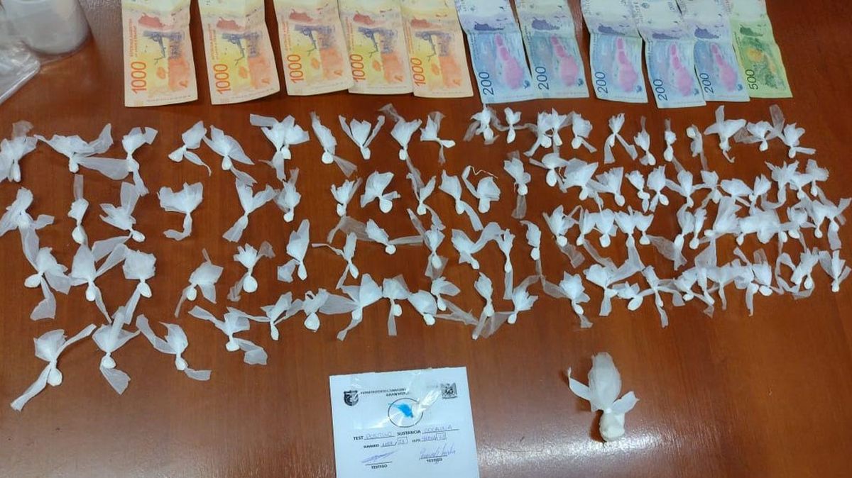 En el allanamiento detuvieron a una mujer de 38 años quien fue señalada como quien se encargaba de la venta de drogas en una casa de Luján. Foto: Ministerio de Seguridad.