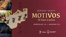 San Carlos vive una Semana Santa con música, deporte, ferias, turismo y homenajes. Actividades del 1 al 5 de abril para disfrutar en familia.