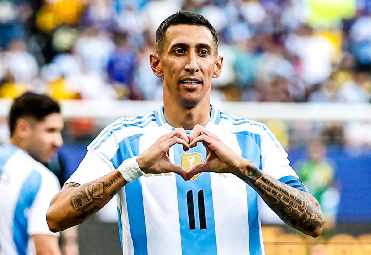 Di María hizo el gol y fue la figura de la Selección argentina ante Ecuador.
