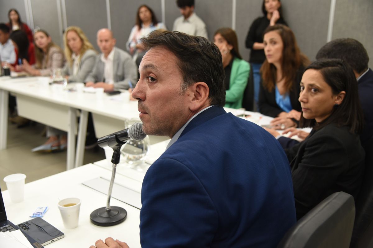 El ministro de Educación, Tadeo García Zalazar, asistió a la Legislatura para explicar el proyecto que limita a personas condenadas por abuso trabajar en las aulas de Mendoza.