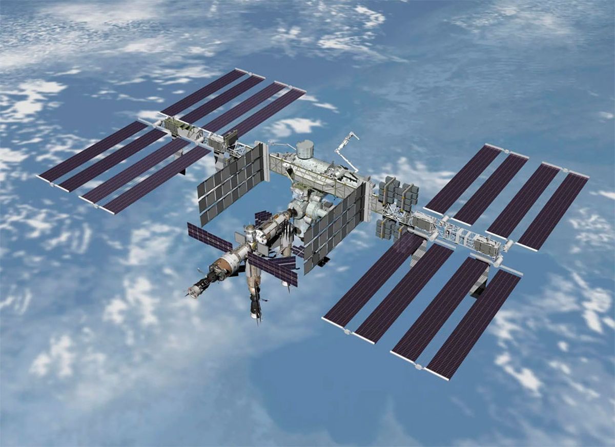 La Estación Internacional Espacial, una construcción con un presupuesto astronómico de 150 mil millones de dólares.