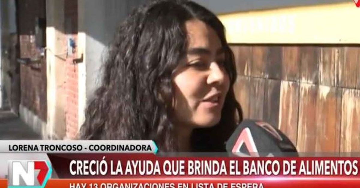 Lorena Troncoso, del Banco de Alimentos.