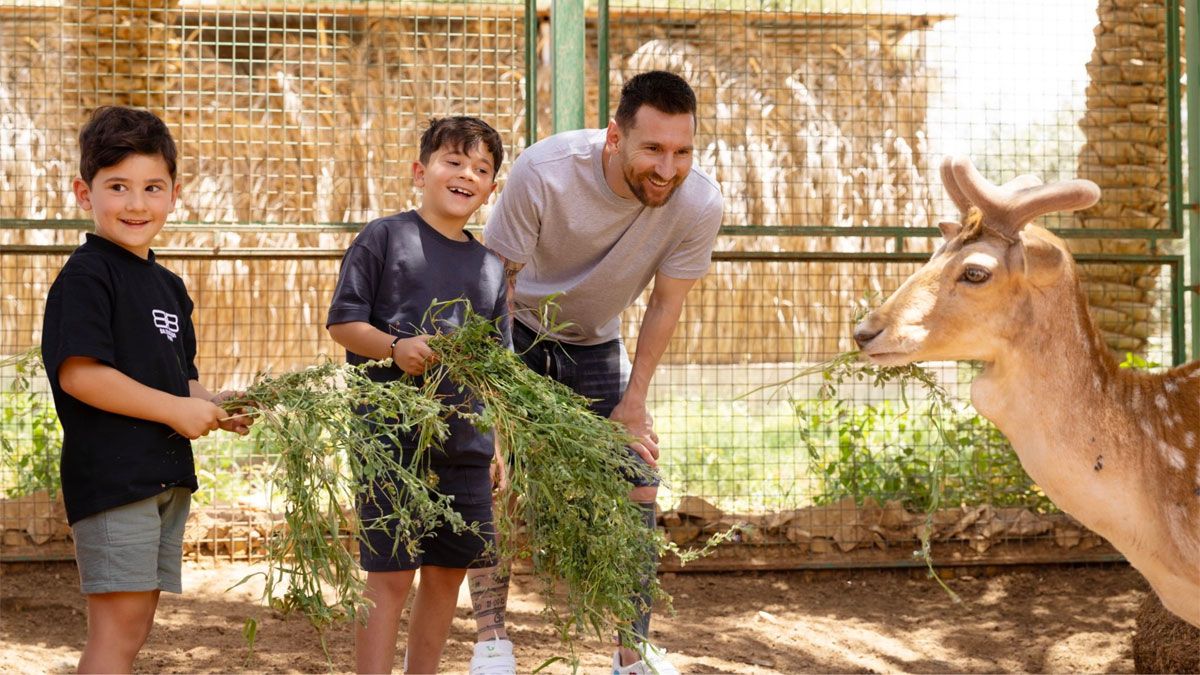 Lionel Messi se encuentra en Arabia Saudita junto a su familia.