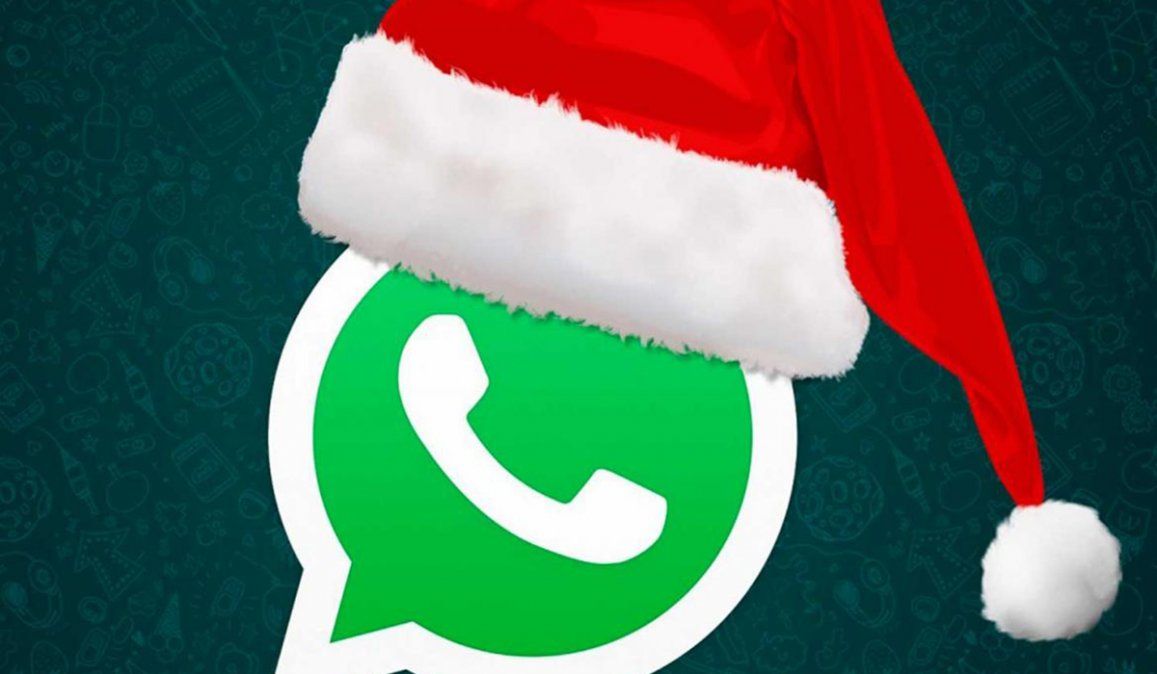 En WhatsApp ya se puede contar con el logo del Gorro de Navidad