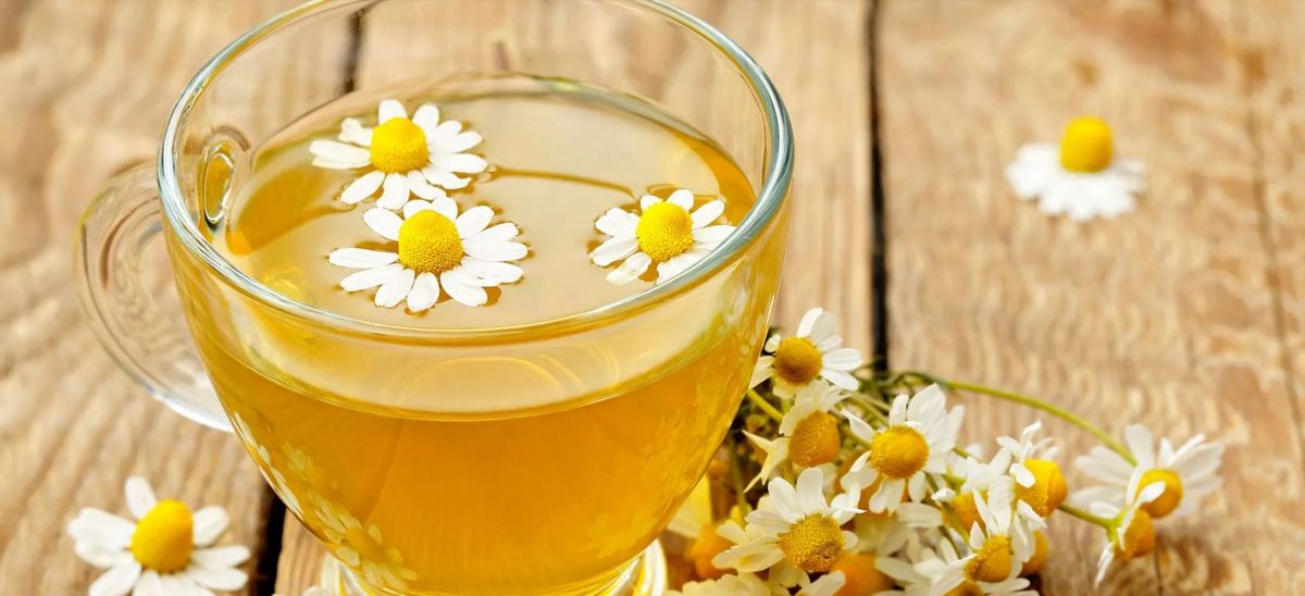Beneficio de tomar té de manzanilla después de cenar.