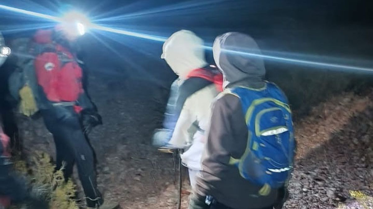 El andinista fue rescatado por la Policía en el cerro El Burro, en Uspallata. El andinista fue rescatado por la Policía en el cerro El Burro, en Uspallata.