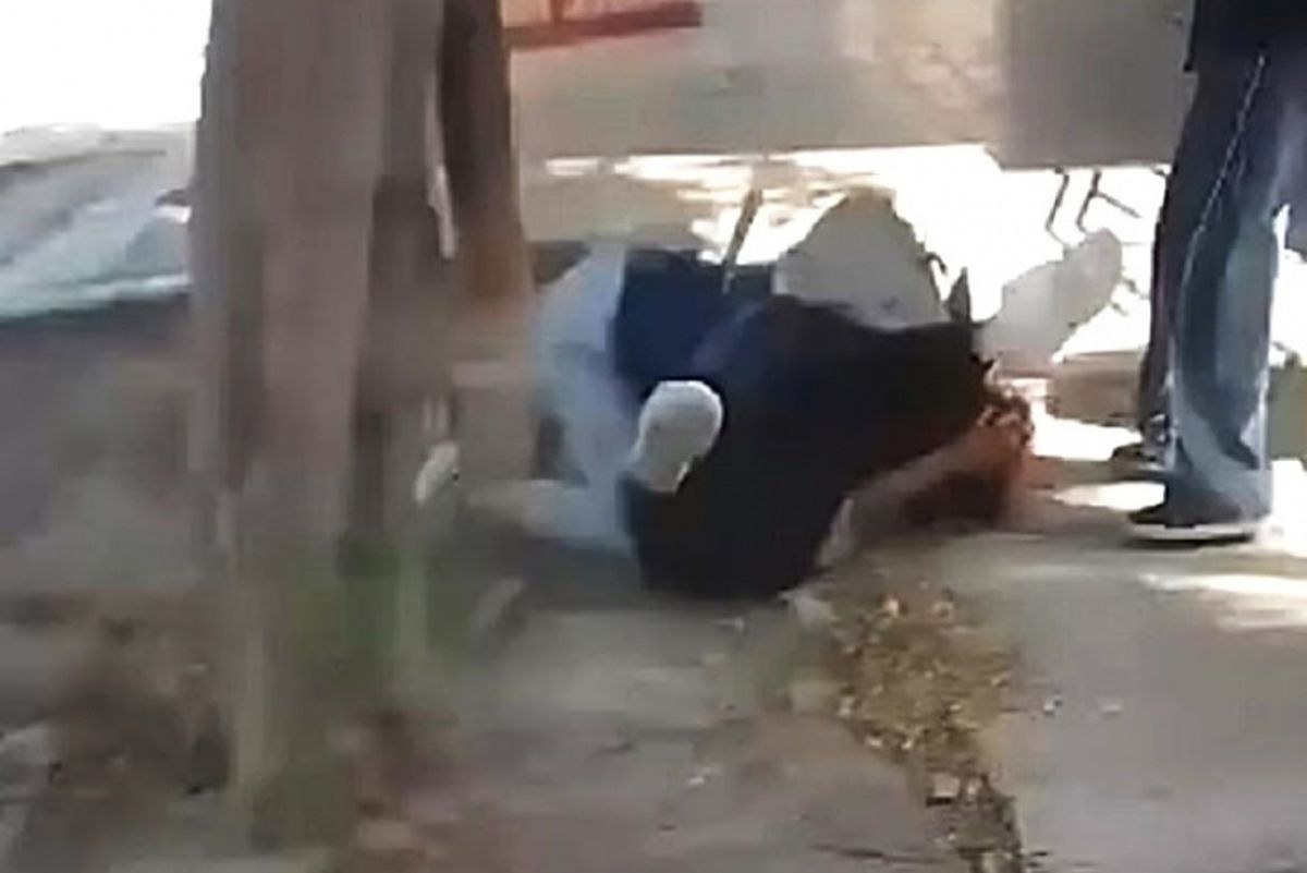 Alumnas de San Juan a los golpes. 