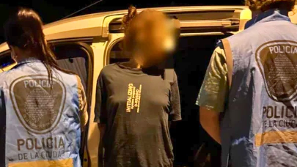 La mujer detenida tras el hallazgo de las drogas.