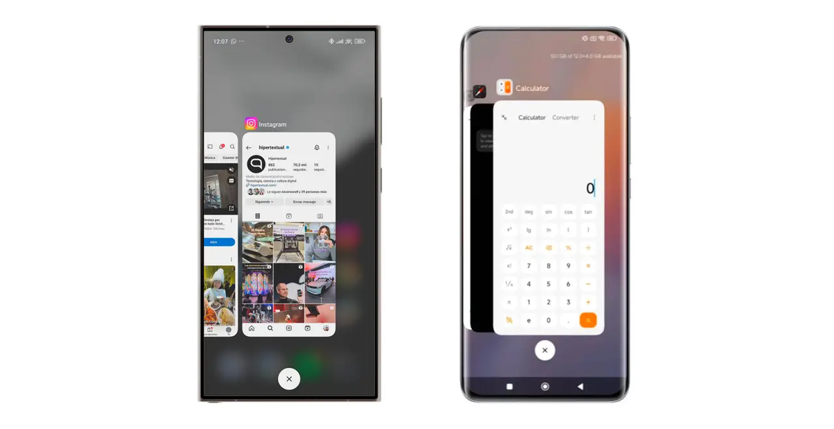 A la izquierda, la interfaz de aplicaciones en versión beta; a la derecha, la interfaz tradicional. Foto: Hipertextual. A la izquierda, la interfaz de aplicaciones en versión beta; a la derecha, la interfaz tradicional. Foto: Hipertextual.