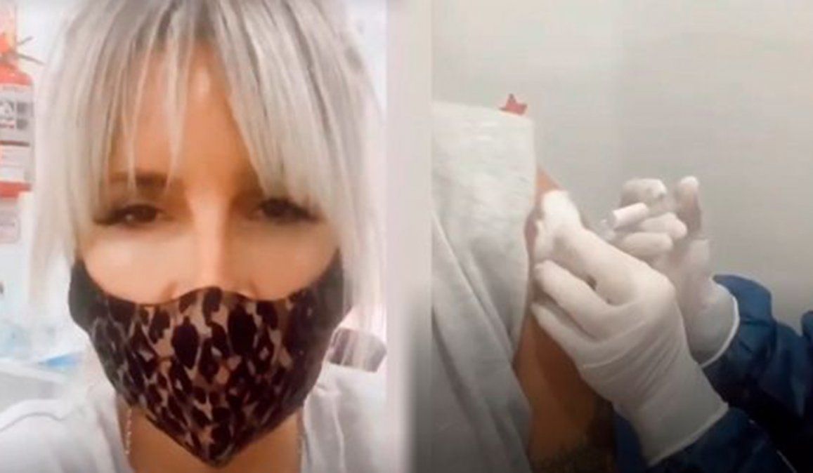 Florencia Peña se molestó con el periodista de Intrusos Rodrigo Lussich por no aclarar en el informe que se trataba de la vacuna china, para la que se había anotado como voluntaria